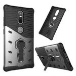 For Lenovo Phab2 Plus Shock-Resistant 360 Degree Spin Sniper Hybrid Case TPU + PC Combination Case with Holder(Black)