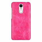 MOFI for  Huawei Enjoy 6 Crazy Horse Texture Leather Surface PC Protective Case Back Cover (Magenta)