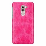 MOFI for  Huawei Honor 6X Crazy Horse Texture Leather Surface PC Protective Case Back Cover (Magenta)