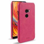 MOFI for  Xiaomi Mi Mix2 Crazy Horse Texture Leather Surface PC Protective Back Cover Case (Magenta)