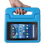 For Amazon Kindle Fire 7 (2015&2017) Universal EVA Bumper Protective Case with Handle & Holder (Blue)