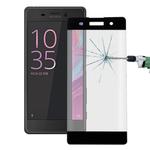 For Sony Xperia XA 0.26mm 9H Surface Hardness 3D Explosion-proof Colorized Silk-screen Tempered Glass Full Screen Film(Black)