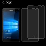 2 PCS for MicroSoft Lumia 950 XL 0.26mm 9H Surface Hardness 2.5D Explosion-proof Tempered Glass Screen Film
