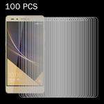100 PCS for Huawei Honor 7 Plus 0.26mm 9H Surface Hardness 2.5D Explosion-proof Tempered Glass Screen Film