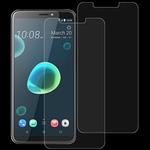 2 PCS 0.26mm 9H 2.5D Tempered Glass Film for HTC Desire 12+