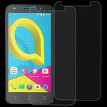 2 PCS 0.26mm 9H 2.5D Tempered Glass Film for Alcatel U5