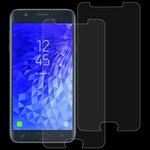 2PCS 9H 2.5D Tempered Glass Film for Galaxy J7 (2018)