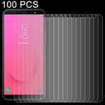 100PCS 9H 2.5D Tempered Glass Film for Galaxy J8 (2018)