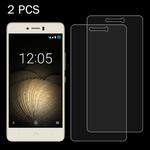 2 PCS for BQ Aquaris U Plus 0.26mm 9H Surface Hardness 2.5D Explosion-proof Tempered Glass Screen Film