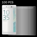 100 PCS for Sony Xperia XA Ultra 0.26mm 9H Surface Hardness 2.5D Explosion-proof Tempered Glass Screen Film