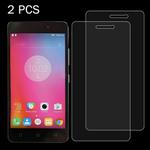 2 PCS for Lenovo K6 Note 0.26mm 9H Surface Hardness 2.5D Explosion-proof Tempered Glass Screen Film