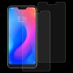 2 PCS 0.26mm 9H Surface Hardness 2.5D Curved Edge Tempered Glass Film for Xiaomi Redmi Note 6