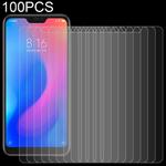 100 PCS 0.26mm 9H Surface Hardness 2.5D Curved Edge Tempered Glass Film for Xiaomi Redmi Note 6 Pro