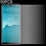 50 PCS For Nokia 6.2 2.5D Non-Full Screen Tempered Glass Film