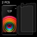 2 PCS For LG X Power 0.26mm 9H Surface Hardness 2.5D Explosion-proof Tempered Glass Screen Film