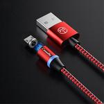 CaseMe Series 2 USB to Micro USB Magnetic Charging Cable, Length: 1m (Red)