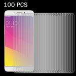 100 PCS for Oppo R9 Plus 0.26mm 9H Surface Hardness 2.5D Explosion-proof Tempered Glass Screen Film