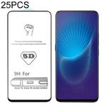 25 PCS 9H 5D Full Glue Full Screen Tempered Glass Film for Vivo NEX A