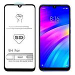 9H 5D Full Glue Full Screen Tempered Glass Film for Xiaomi Redmi 7