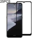For Nokia 2.4 25 PCS Full Glue Full Cover Screen Protector Tempered Glass Film