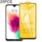 25 PCS For Motorola Moto G7 Plus 9D Full Glue Full Screen Tempered Glass Film