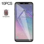 10 PCS Non-Full Matte Frosted Tempered Glass Film for Galaxy A6+ (2018)