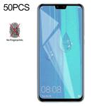 50 PCS Non-Full Matte Frosted Tempered Glass Film for Huawei Y9 (2019) / Enjoy 9 Plus, No Retail Package