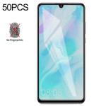 50 PCS Non-Full Matte Frosted Tempered Glass Film for Huawei P30 Lite, No Retail Package
