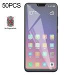 50 PCS Non-Full Matte Frosted Tempered Glass Film for Xiaomi Mi 8 Lite, No Retail Package