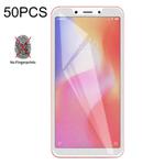 50 PCS Non-Full Matte Frosted Tempered Glass Film for Xiaomi Redmi 6 / Redmi 6A, No Retail Package