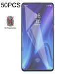 50 PCS Non-Full Matte Frosted Tempered Glass Film for Xiaomi Redmi K20 / K20 Pro / Mi 9T, No Retail Package