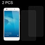 2 PCS for Huawei Honor 5c 0.26mm 9H Surface Hardness Explosion-proof Non-full Screen Tempered Glass Screen Film