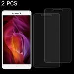 2 PCS for Xiaomi Redmi Note 4X 0.26mm 9H Surface Hardness Explosion-proof Tempered Glass Screen Film