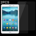2 PCS for Huawei MediaPad T2 8.0 Pro 0.4mm 9H Surface Hardness Full Screen Tempered Glass Screen Protector