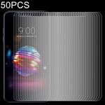 50 PCS 0.26mm 9H 2.5D Tempered Glass Film for LG K10 (2018)