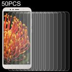 50 PCS 0.26mm 9H 2.5D Tempered Glass Film for Huawei Y6 2018, No Retail Package