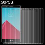 50 PCS 0.26mm 9H 2.5D Tempered Glass Film for LG G4