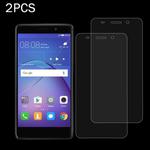 2 PCS for  Huawei Y3 2017 0.3mm 9H Surface Hardness 2.5D Explosion-proof Full Screen Tempered Glass Screen Film