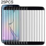 25 PCS For Galaxy S6 Edge 0.2mm 9H Surface Hardness 3D Curved Surface Full Screen Cover Explosion-proof Tempered Glass Film (Black)