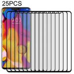 25 PCS For LG V40 ThinQ 0.3mm 9H Surface Hardness 3D Curved Edge Full Screen Tempered Glass Film