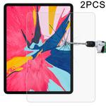2 PCS 0.26mm 9H Surface Hardness 2.5D Explosion-proof Tempered Glass Film for iPad Pro 12.9 2018/2020/2021/2022