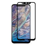 ENKAY Hat-prince Full Glue 0.26mm 9H 2.5D Tempered Glass Film for Nokia 7.1 Plus / X7 (Black)