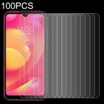 100 PCS 0.26mm 9H 2.5D Tempered Glass Film for Xiaomi Mi Play