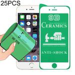 25 PCS 2.5D Full Glue Full Cover Ceramics Film for iPhone 6(White)