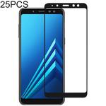25 PCS Full Glue Full Cover Screen Protector Tempered Glass film for Galaxy A5 (2018) & A8 (2018)
