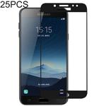 25 PCS Full Glue Full Cover Screen Protector Tempered Glass film for Galaxy C7 (2017) / J7+