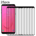 25 PCS Full Glue Full Cover Screen Protector Tempered Glass film for Galaxy J8 (2018)