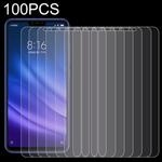 100 PCS 0.26mm 9H Surface Hardness 2.5D Full Screen Tempered Glass Film for Xiaomi Mi 8 Lite