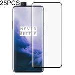 25 PCS 3D Curved Edge Full Screen Tempered Glass Film for OnePlus 7 Pro(Black)