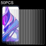 For Huawei Honor 9X 50 PCS 0.26mm 9H 2.5D Tempered Glass Film